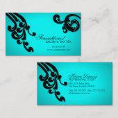 エレガントな渦巻 名刺 (正面/裏面)