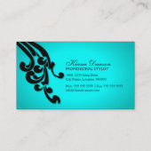 エレガントな渦巻 名刺 (裏面)