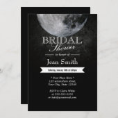 エレガントな満月夜ブライダルシャワー招待状 招待状 (正面/裏面)