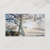 エレガントな灰色および黒い流れるつる植物の花柄 エンクロージャーカード (裏面)