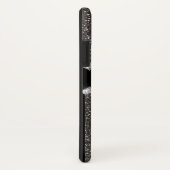 エレガントな灰色のグリッターのパーソナライズなiPhone Xの場合 Case-Mate iPhoneケース (裏面/右)