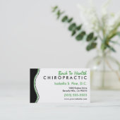 エレガントな点のカイロプラクティックの名刺 名刺 (スタンド正面)