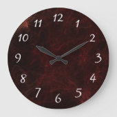 エレガントな煙および火の抽象デザイン ラージ壁時計 (正面)