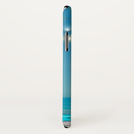 エレガントな熱帯ハワイのビーチのやしライト Case-Mate iPhoneケース (裏面/右)