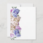 エレガントな牡丹の結婚記念日招待状 招待状 (裏面)