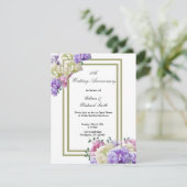 エレガントな牡丹の花の50周年招待状 招待状 (スタンド正面)