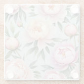 エレガントな牡丹 ガラスコースター (裏面)