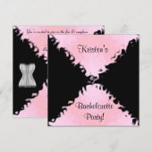 エレガントな独身パーティーの招待状 招待状 (正面/裏面)