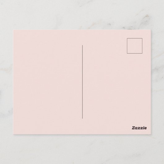 エレガントな独身最後の夜のランジェリー ブライズシャワー ポストカード (裏面)