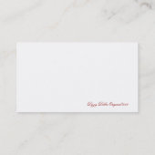 エレガントな猟犬歯パターン名刺 名刺 (裏面)