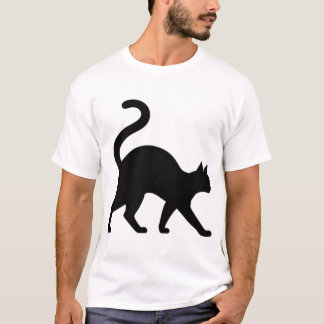 エレガントな猫の横顔ウォークデザイン Tシャツ