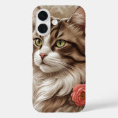 エレガントな猫 Case-Mate iPhoneケース (裏面)
