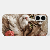 エレガントな猫 Case-Mate iPhoneケース (裏面 (横))