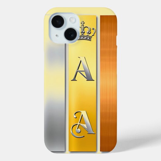 エレガントな王冠のゴールデンプレート Case-Mate iPhoneケース (裏面)