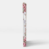 エレガントな王冠 ゴールドフレーム付き iPhoneケース (左側面)