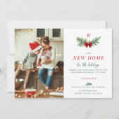 エレガントな現代の新しい家の家族のモノグラム2枚の写真 シーズンカード (正面)