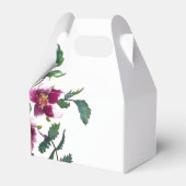 エレガントな現代の水彩画の濃いピンクの野の花 フェイバーボックス (正面サイド)