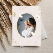 エレガントな現代の繊細な花の母の日カード カード