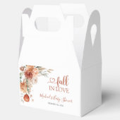 エレガントな田舎風の野の花 Fall in Love ベビーシャワー フェイバーボックス (オープン)