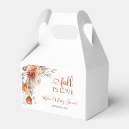 エレガントな田舎風の野の花 Fall in Love ベビーシャワー フェイバーボックス