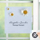 エレガントな白いデイジー 青 ウィンドウサイン (ホーム)