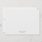 エレガントな白いバラとグリーン ご案内 招待状 (裏面)