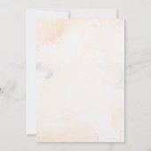 エレガントな白いバラのミニマルエンゲージメントパーティー 招待状 (裏面)