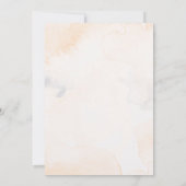 エレガントな白いバラのミニマル結婚式招待状 招待状 (裏面)