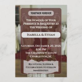 エレガントな白いバラのレセプションテーブル クラシックウェディング 招待状