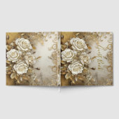 エレガントな白いバラ ゲストブック (全面)