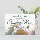 エレガントな白い桃色のオレンジがかったブッシュローズ 招待状 (スタンド正面)