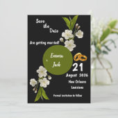 エレガントな白い桜の枝 Save the Date 花 セーブザデート (スタンド正面)