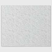 エレガントな白い模様 ラッピングペーパー (フラット)