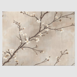 エレガントな白い花　ミニブランチ 薄葉紙