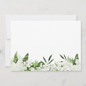 エレガントな白い蘭　あなたは私のブライズメイドになってくれる？ 招待状 (裏面)