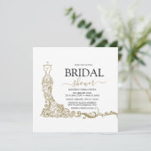 エレガントな白とゴールドのピンクドレスの結婚前お披露目パーティー セーブザデート (スタンド正面)