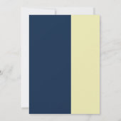 エレガントな白とロイヤルブルーのチャリティーイベントガラ 招待状 (裏面)