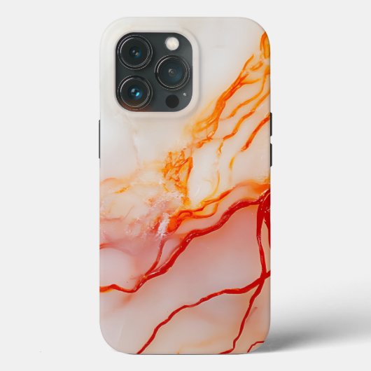 エレガントな白と金のマーブル模様 Case-Mate iPhoneケース (裏面)