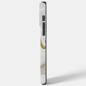 エレガントな白と金の大理石 Case-Mate iPhoneケース (裏面 / 左)