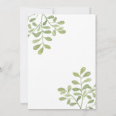 エレガントな白のウェディングドレスの招待状 招待状 (裏面)