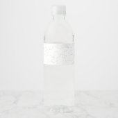 エレガントな白の卒業式のご案内 ペットボトルラベル (正面)