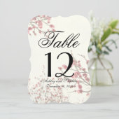 エレガントな白の背景に美しい桜の木 招待状 (スタンド正面)