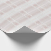 エレガントな白レースの花柄包装紙 ラッピングペーパー (角)