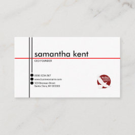 エレガントな白人の明白な女性実業家CEO 名刺