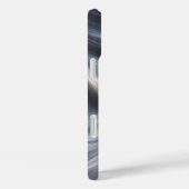 エレガントな白大理石の波柄ケース 柔らかく流れるグレー Case-Mate iPhoneケース (裏面 / 右)