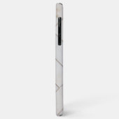 エレガントな白大理石 Case-Mate iPhoneケース (裏面/左)