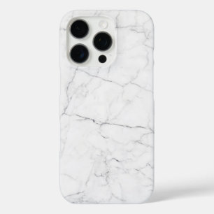 エレガントな白大理石 iPhone 16 PROケース
