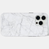 エレガントな白大理石 Case-Mate iPhoneケース (裏面 (横))