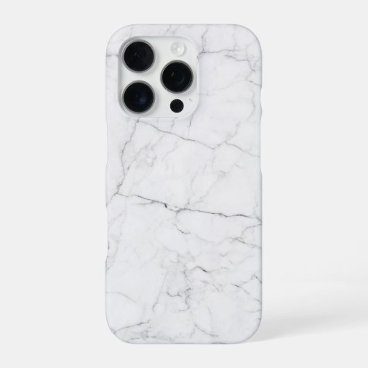 エレガントな白大理石 iPhoneケース (裏面)