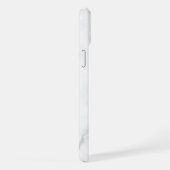 エレガントな白大理石 iPhoneケース (右側面)